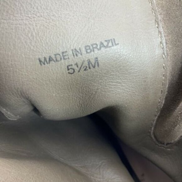 Kate Spade New York Short Boot Size 5.5 Tan Suede Ankle Buckle Brazil - Picture 6 of 13